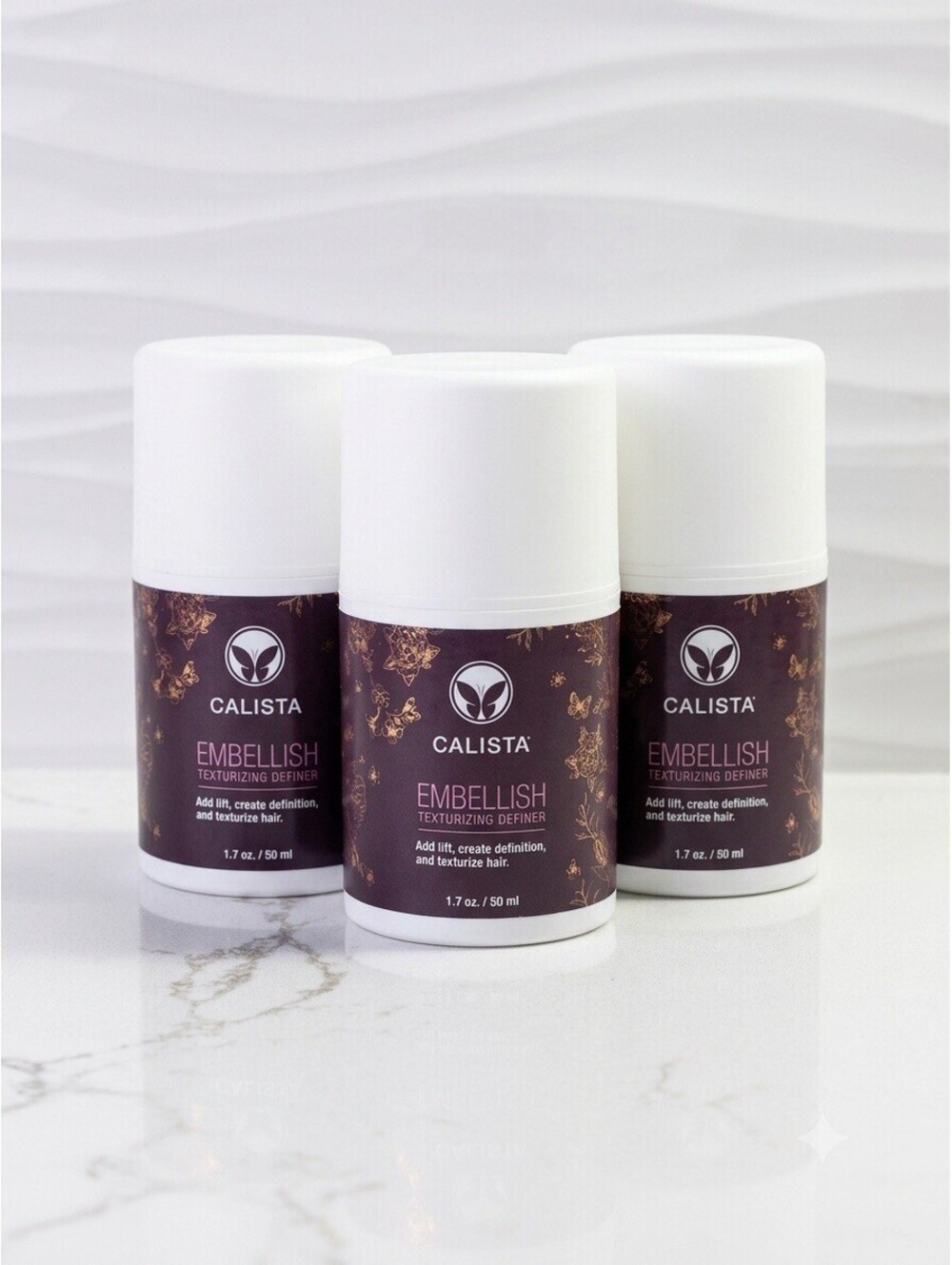 Calista Embellish Texturizing Definer  1.7 oz - Set Of 3 - New